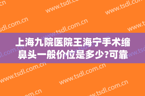 上海九院医院王海宁手术缩鼻头一般价位是多少?可靠吗?(上海九院缩鼻翼价格)