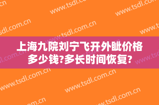 上海九院刘宁飞开外眦价格多少钱?多长时间恢复?