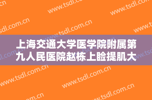 上海交通大学医学院附属第九人民医院赵栋上睑提肌大楷需要多少费用?怎么样?