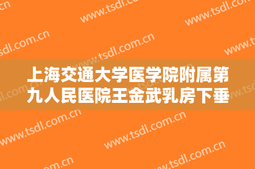 上海交通大学医学院附属第九人民医院王金武乳房下垂一般多少费用?可靠吗?