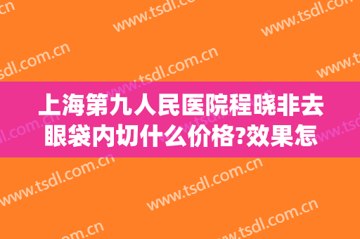 上海第九人民医院程晓非去眼袋内切什么价格?效果怎么样?(上海第九人民医院眼袋整形哪位专家好)
