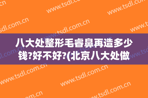 八大处整形毛睿鼻再造多少钱?好不好?(北京八大处做鼻综合大概多少钱)