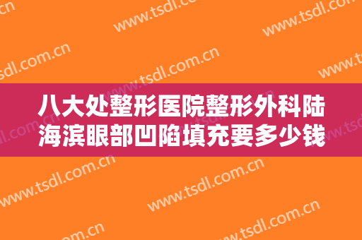 八大处整形医院整形外科陆海滨眼部凹陷填充要多少钱?有哪些优势?