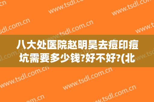 八大处医院赵明昊去痘印痘坑需要多少钱?好不好?(北京祛痘印痘坑最好的医院)
