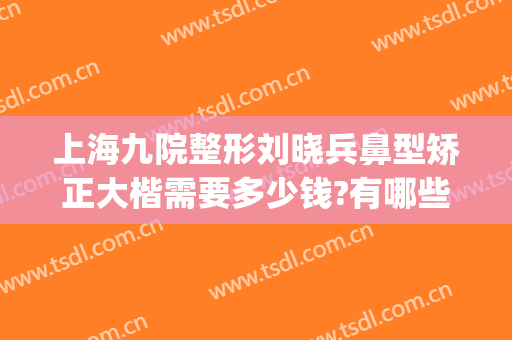 上海九院整形刘晓兵鼻型矫正大楷需要多少钱?有哪些优势?(上海九院整形鼻子案例)