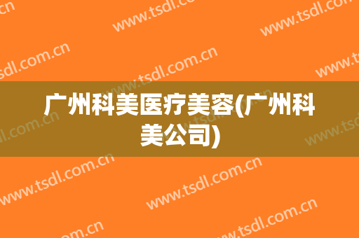 广州科美医疗美容(广州科美公司)