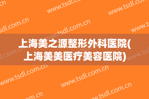上海美之源整形外科医院(上海美美医疗美容医院)